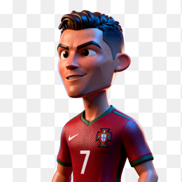 手绘3D人物C罗