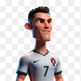 手绘3D人物C罗