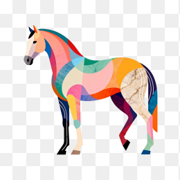 快图网原创彩色马