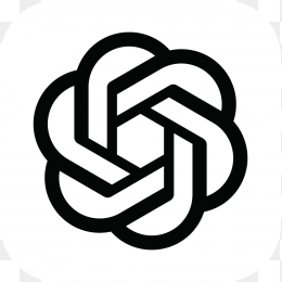 黑色ChatGpt图标