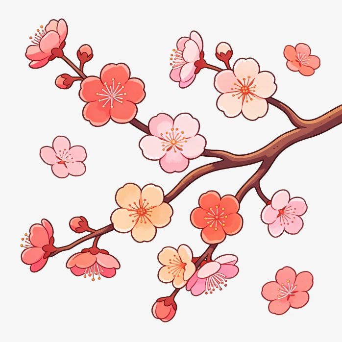 樱花日常手绘插画集