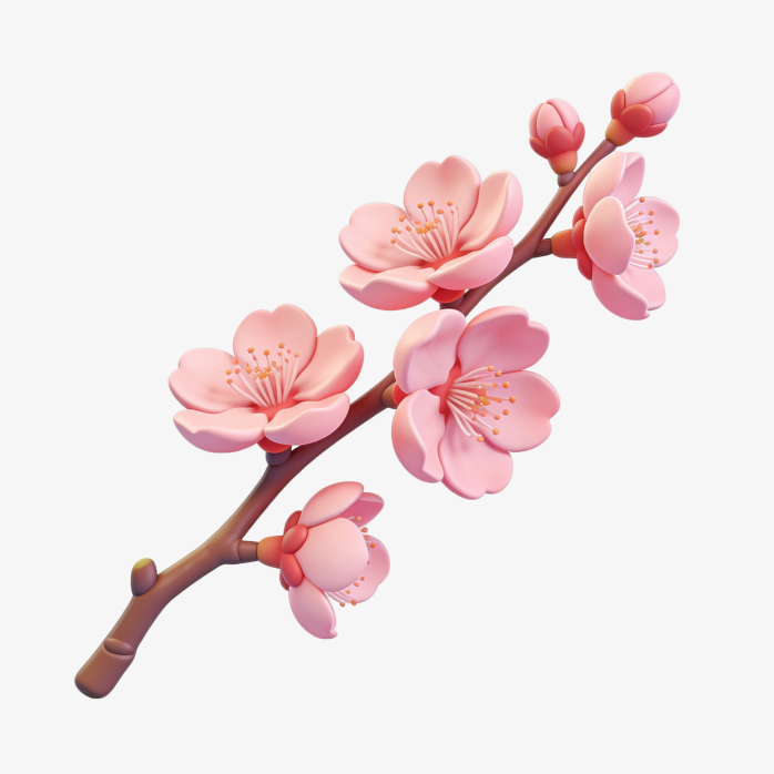 元气樱花手绘插画合集