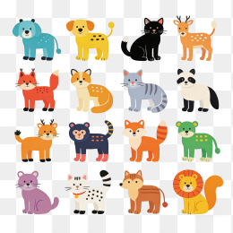 原创手绘可爱动物卡通