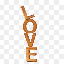 LOVE积木艺术字免抠下载