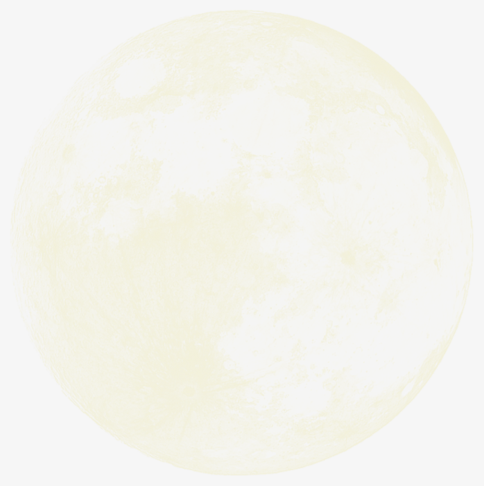 月亮圆形透明黄素材