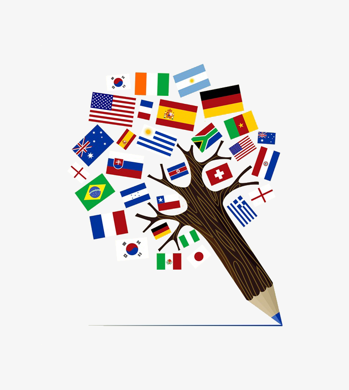 国家国旗创意树