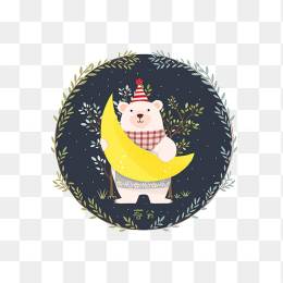 卡通熊插画图标