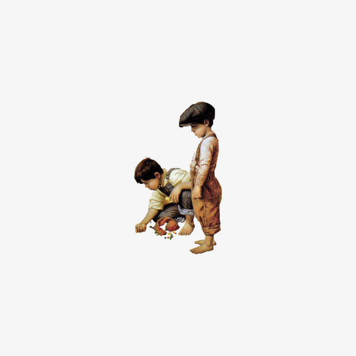卡通绘画孩子免抠图