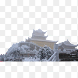 峨眉山金顶雪景