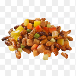 高堂菜脯炒蝉蛹