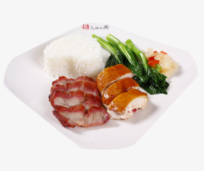 烧鸭叉烧饭