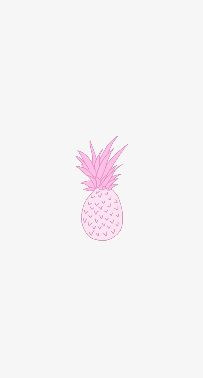 卡通粉色菠萝