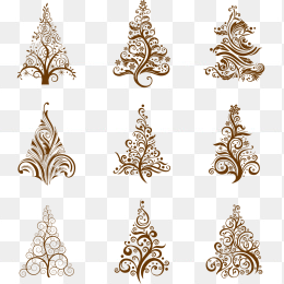 手绘圣诞树合集