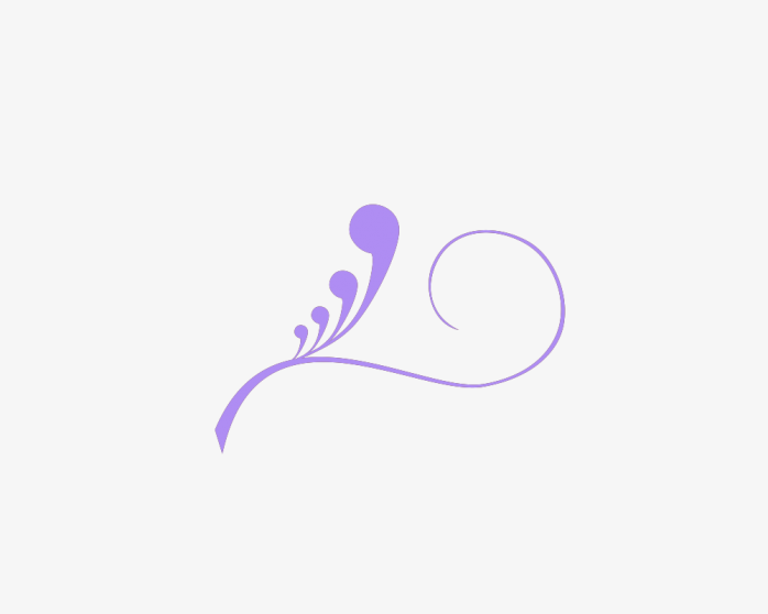 紫色简约花纹