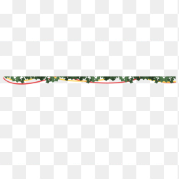 圣诞节树叶边框