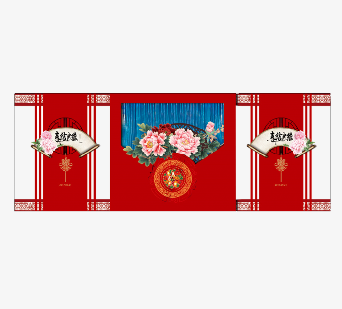 中式传统婚礼背景