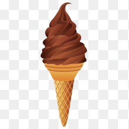 卡通巧克力甜筒