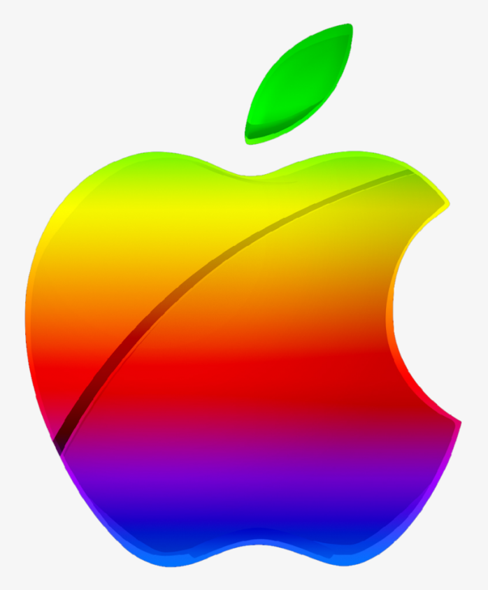 彩色苹果公司logo
