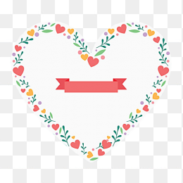卡通心形唯美边框