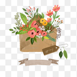 唯美风卡通信封