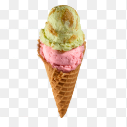 双色冰激凌甜筒