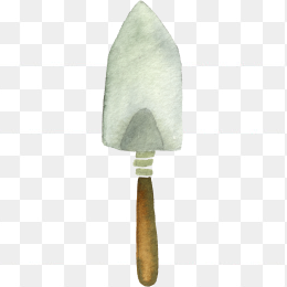 手绘小清新铁铲素材