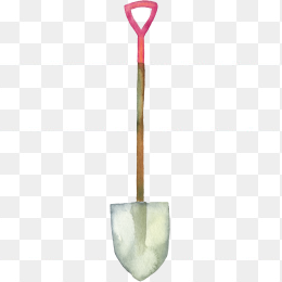 手绘卡通铁铲素材免抠图