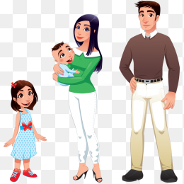 扁平化人物素材免抠图