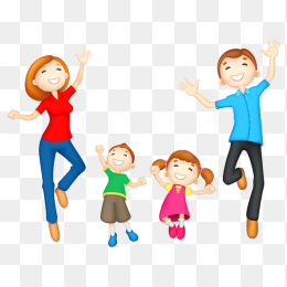 卡通手绘人物跳舞