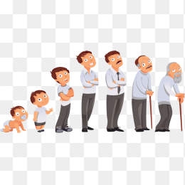 卡通人物男生一生图形素材免抠图