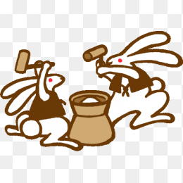 喜庆中秋节免抠素材卡通兔子