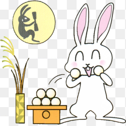 喜庆月兔中秋节免抠素材