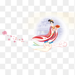 喜庆人物中秋节免抠素材