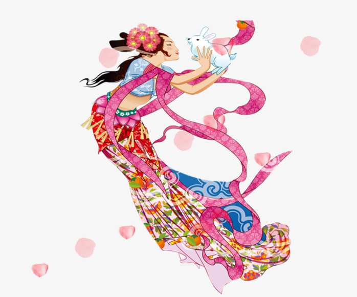 中秋节人物免抠素材