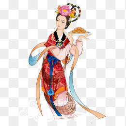 中秋节免抠素材人物图