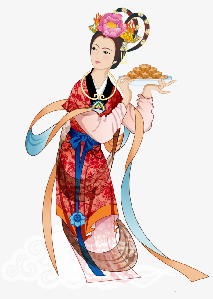 中秋节免抠素材人物图