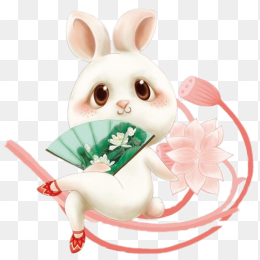 中秋节月兔免抠素材