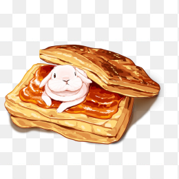 中秋节月兔馅饼免抠素材