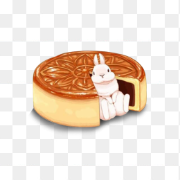 月饼月兔免抠素材图