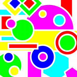 撞色几何图案背景