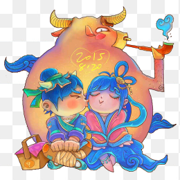 七夕情人节素材免抠图案