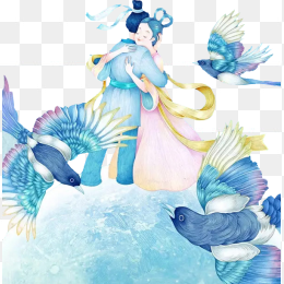 七夕快乐素材免抠图像
