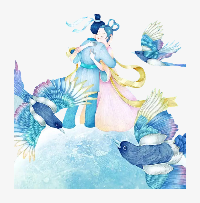 七夕快乐素材免抠图像