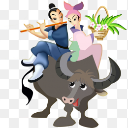 七夕人物情人节快乐素材