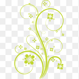 绿色花纹