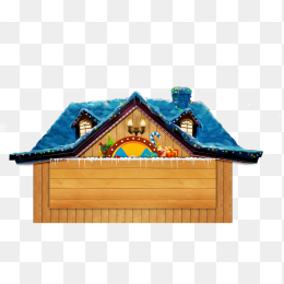 圣诞屋顶素材