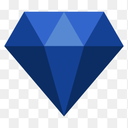 蓝色发光蓝宝石免抠图