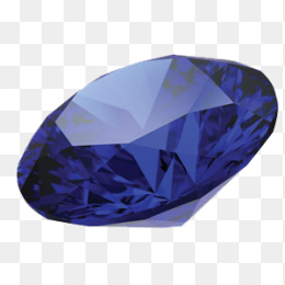 蓝色发光蓝宝石免抠图