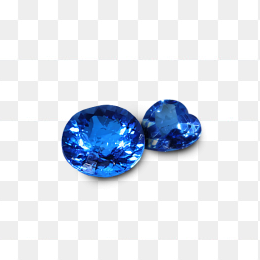 蓝色发光蓝宝石免抠图