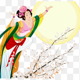 中秋节人物免抠